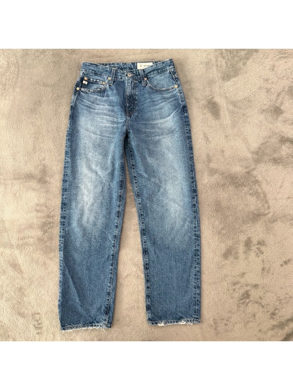 AG Rian High Rise Straight Leg Japanese Fabric Jeans Womens size 26 2